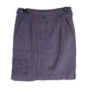 Daughters of the Liberation Utility Skirt 4 Purple Cargo Pockets Rugged Chic